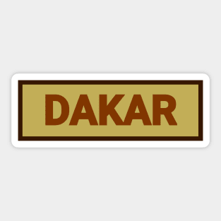 DAKAR CITY Sticker